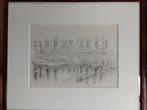 Anton Pieck  1895 - 1987   Tekening   Waterkant, Antiek en Kunst, Verzenden