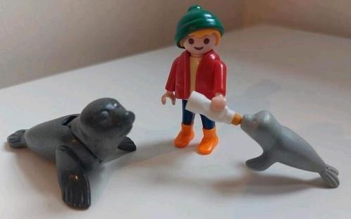 Playmobil 4660 Jongen met baby zeehonden, Kinderen en Baby's, Speelgoed | Playmobil, Zo goed als nieuw, Ophalen of Verzenden