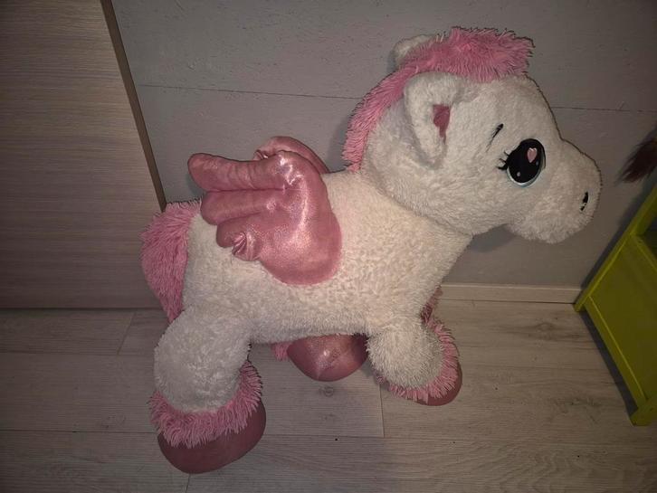 Super groot paard, Kinderen en Baby's, Speelgoed | Knuffels en Pluche, Gebruikt, Paard, Ophalen