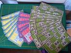 vintage bingo bord nummers schijfjes hout plastiek lotto, Verzamelen, Ophalen of Verzenden