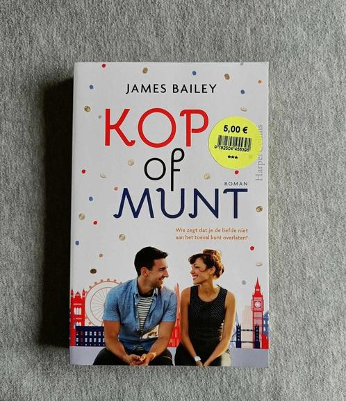 Boek - Kop of munt - James Bailey - Roman - Komedie - €3, Boeken, Romans, Gelezen, Europa overig, Ophalen