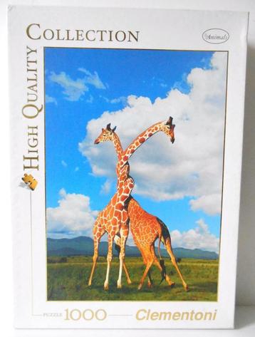 Grappige puzzel met giraffen - 1000 stuks beschikbaar voor biedingen