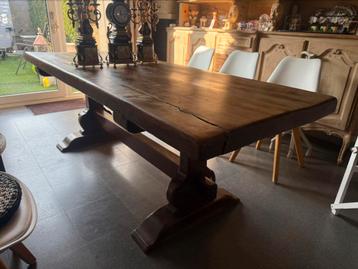Kloostertafel Boerentafel Monastir massieven eik 2,2 x 0,80 beschikbaar voor biedingen
