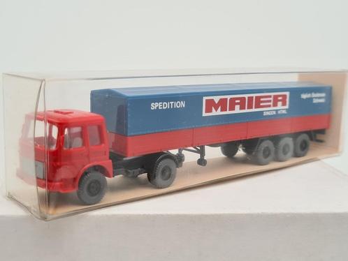 Spedition Maier - Camion MAN avec remorque basculante - Wiki, Hobby & Loisirs créatifs, Voitures miniatures | 1:87, Comme neuf