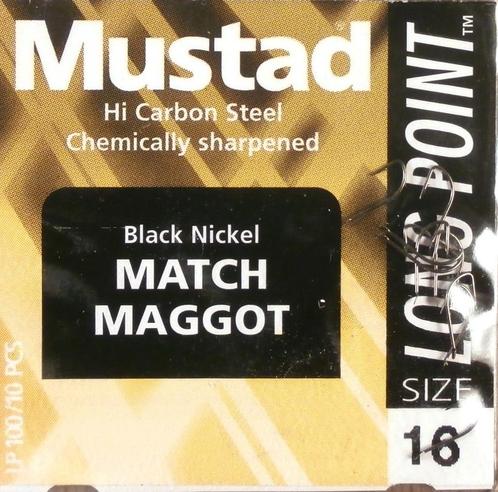 Mustad Long Point Match Maggot & Crystal Chub, Watersport en Boten, Hengelsport | Witvissen, Nieuw, Haak, Verzenden