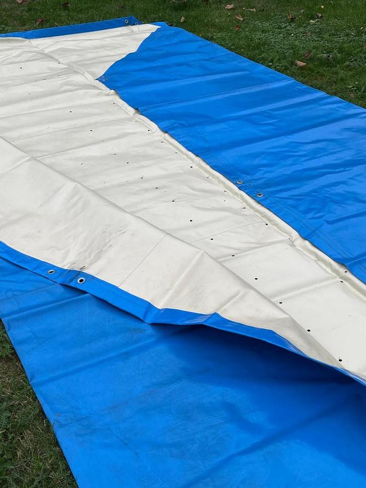 Winterzeil zwembad incl ijsbrekers, Tuin en Terras, Zwembad-toebehoren, Gebruikt, Afdekzeil, Ophalen