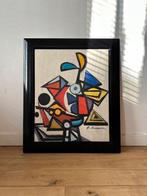 LEE KRASNER • PRINT OP HOUT, Antiek en Kunst, Ophalen