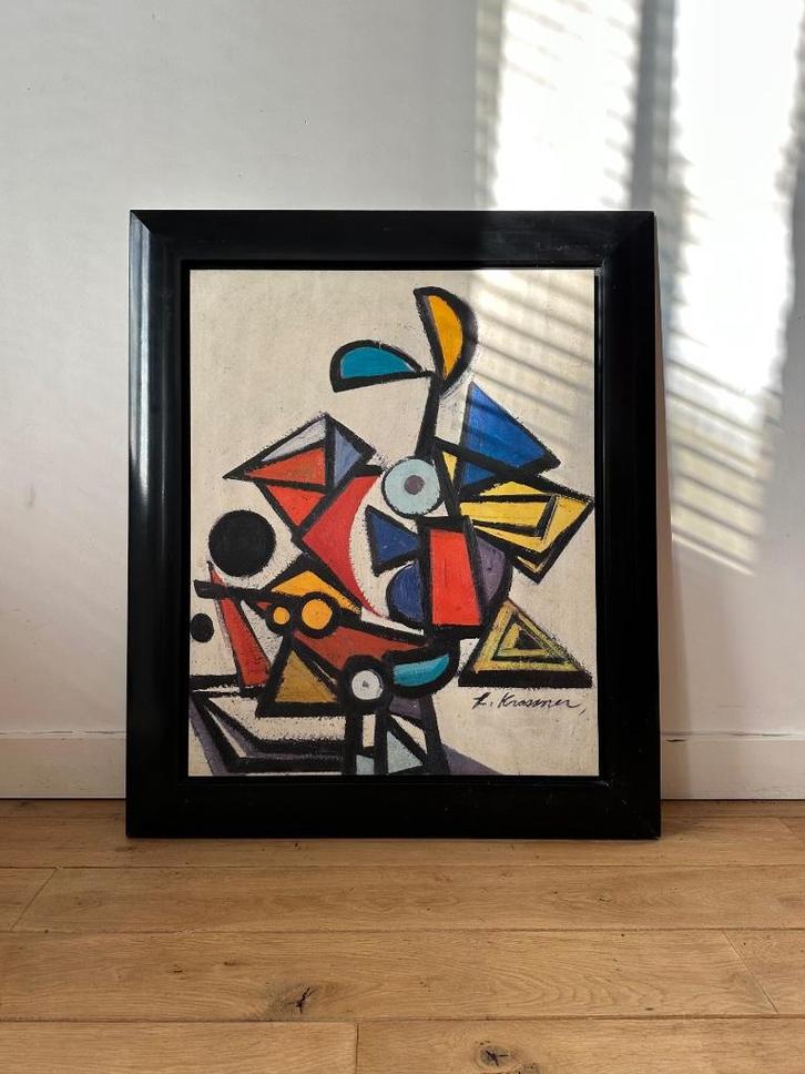 LEE KRASNER • PRINT OP HOUT, Antiek en Kunst, Kunst | Schilderijen | Abstract, Ophalen