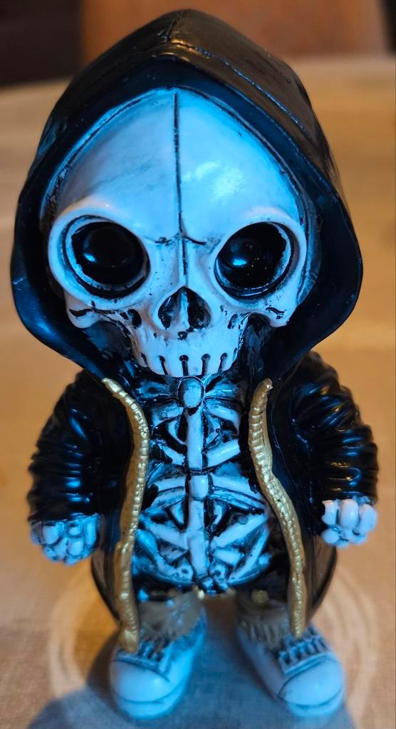 Halloween skelet beeldje zwart, Verzamelen, Beelden en Beeldjes, Zo goed als nieuw, Ophalen of Verzenden
