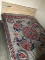 Bed, Huis en Inrichting, Slaapkamer | Bedden, Ophalen, Beige, Steigerhout, Tweepersoons