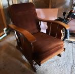houten zetel 1-zit vintage verstelbaar, Huis en Inrichting, Ophalen, Gebruikt, Eenpersoons, Vintage