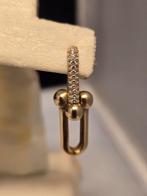 Gouden oorbellen tiffany &Co model 18k, Hangers, Ophalen of Verzenden, Zo goed als nieuw, Goud