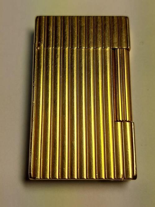 S.T. Dupont Ligne 2 Goud aansteker, Verzamelen, Rookartikelen, Aanstekers en Luciferdoosjes, Gebruikt, Aansteker, Ophalen of Verzenden