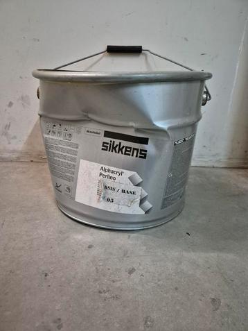 Sikkens Alphacryl Perlino verf, 10 liter, base beschikbaar voor biedingen