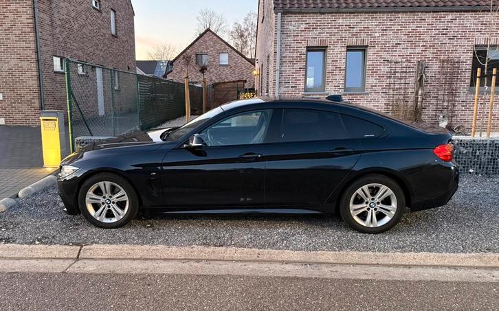 Bmw 420DA - M, Auto's, BMW, Particulier, 4 Reeks Gran Coupé, Diesel, Euro 6, Berline, 5 deurs, Automaat, Zwart, Leder, Achterwielaandrijving
