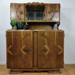 Vintage, Art Deco Buffetkast, Wandkast, Wandmeubel, dressoir, Gebruikt, Ophalen of Verzenden