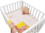 BOPITA box/babybed + matras + contourbescherming, Kinderen en Baby's, Babyparken, Rechthoekig, Zo goed als nieuw, In hoogte verstelbaar