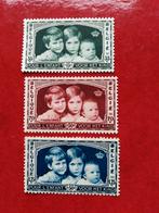 Lot de timbres-poste de Belgique Famille royale 1935, Avec timbre, Non oblitéré, Non oblitéré, Maison royale