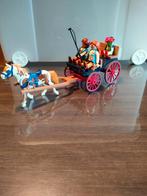 Playmobil paard en kar met gezin, Ophalen of Verzenden, Zo goed als nieuw