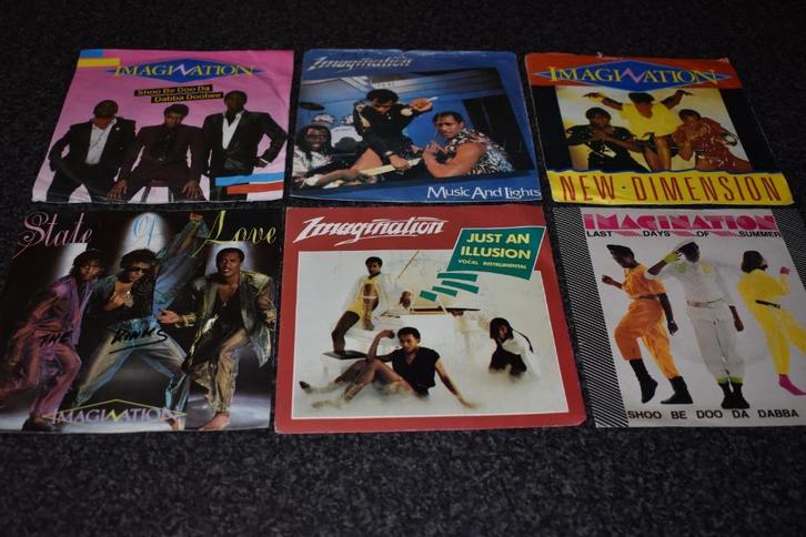 45t's van de discogroep IMAGINATION, Cd's en Dvd's, Vinyl | Dance en House, Zo goed als nieuw, Disco, Overige formaten, Ophalen of Verzenden