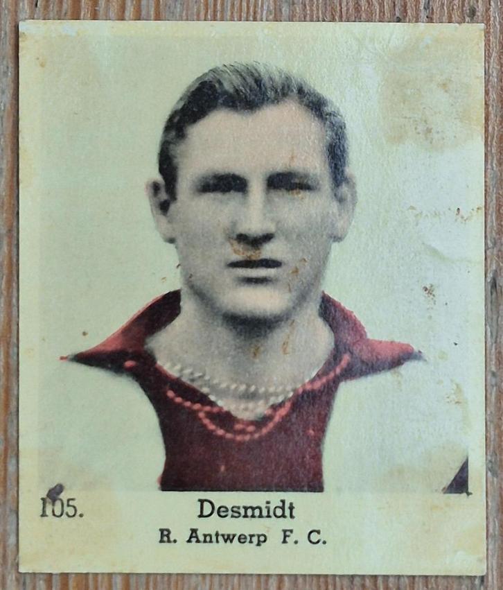 1935 Lecocq (pre panini) 105 Desmidt Antwerp FC, Verzamelen, Sportartikelen en Voetbal, Gebruikt, Poster, Plaatje of Sticker, Ophalen of Verzenden