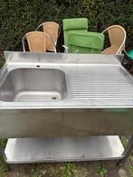 Évier inox professionnel avec égouttoir – horeca, Maison & Meubles, Cuisine | Éléments de cuisine, Enlèvement, Comme neuf