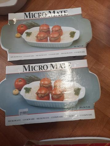 micro mate schotel splinternieuw voor de microwave 30x16.5cm, Enlèvement ou Envoi, Neuf