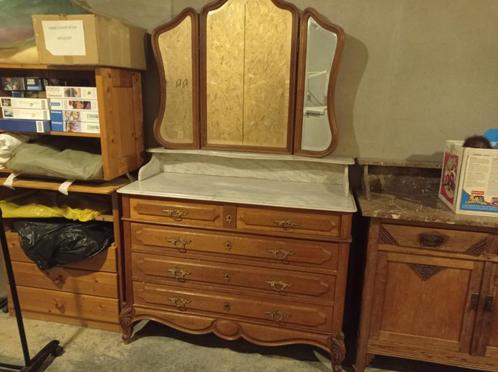 Commode avec triptyque, Huis en Inrichting, Kasten | Ladekasten, Zo goed als nieuw, 100 tot 150 cm, 100 tot 150 cm, 25 tot 50 cm
