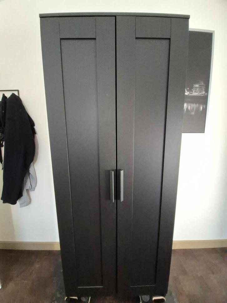 IKEA kledingkast – zwart, Antiek en Kunst, Antiek | Meubels | Kasten, Ophalen