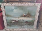 Schilderij Sneeuwlandschap, Ophalen of Verzenden