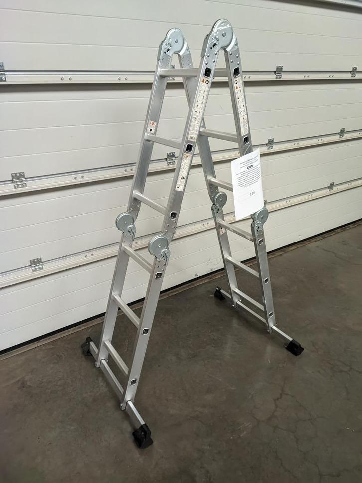 Handson 4 x 3 treden vouwladder nieuwstaat, Doe-het-zelf en Bouw, Ladders en Trappen, Zo goed als nieuw, Ladder, Ophalen