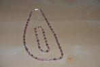 Collier et bracelet rose, Bijoux, Sacs & Beauté, Colliers, Enlèvement, Comme neuf, Rose