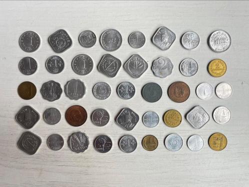 43 exotische munten Bhutan, Brazilië, India, Korea, …, Postzegels en Munten, Munten en Bankbiljetten | Verzamelingen, Munten, Ophalen of Verzenden