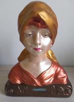 Art-Deco buste gips Villanelle La Paysanne Frankrijk 1940, Ophalen of Verzenden
