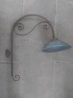 Oude buitenlamp met koperen kap., Tuin en Terras, Buitenverlichting, Ophalen of Verzenden, Zo goed als nieuw