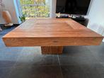 Salontafel teak 90Lx90Bx45H, Huis en Inrichting, Tafels | Salontafels, Ophalen, 50 tot 100 cm, 50 tot 100 cm, Zo goed als nieuw