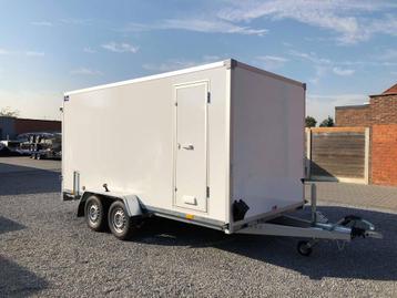 Remorque à bagages 2700 kg 4x2x1,9 avec porte latérale NEUVE, Autos : Divers, Remorques, Enlèvement, Neuf