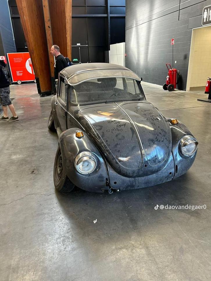 Volkswagen kever, Auto's, Oldtimers, Bedrijf, Volkswagen, Benzine, 2 deurs, Handgeschakeld, Zilver of Grijs, Zwart, Overige bekleding