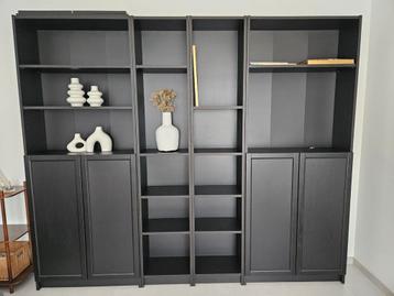 Ikea boekenkast, Huis en Inrichting, Kasten | Boekenkasten, Ophalen, Zo goed als nieuw, Met deur(en)