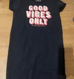 Zwart kleedje met “ Good vibes only”, Ophalen of Verzenden, Zwart