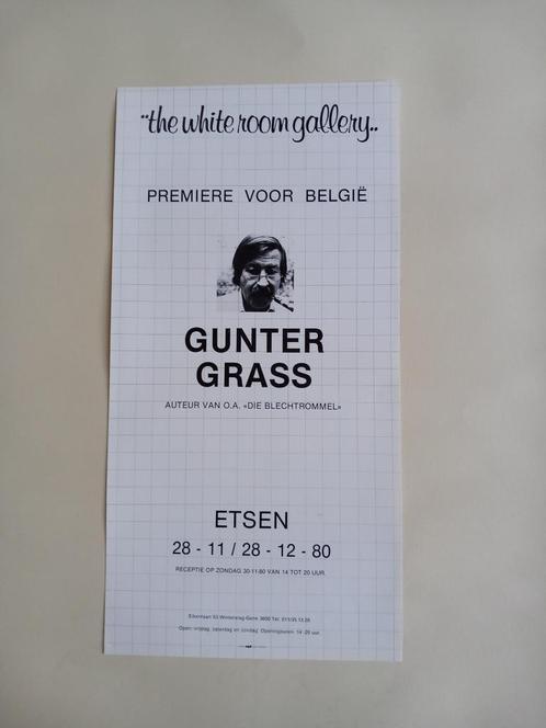 Gunther Grass (affiche), Collections, Posters & Affiches, Neuf, Rectangulaire vertical, Enlèvement ou Envoi