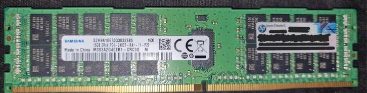 Serveur Samsung (RDIMM) RAM 16 Go - 2400MHz - DDR4, Informatique & Logiciels, Mémoire RAM, Neuf, Serveur, 16 GB, DDR4, Enlèvement