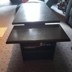 Laag stevig salontafel met bijzettafeltje, Ophalen, Gebruikt, 100 tot 150 cm, 50 tot 100 cm