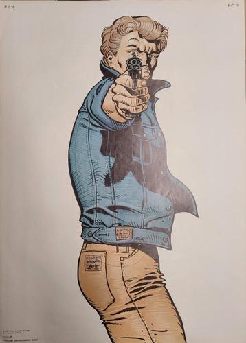 Originele vintage target poster "Malik" 1984 beschikbaar voor biedingen