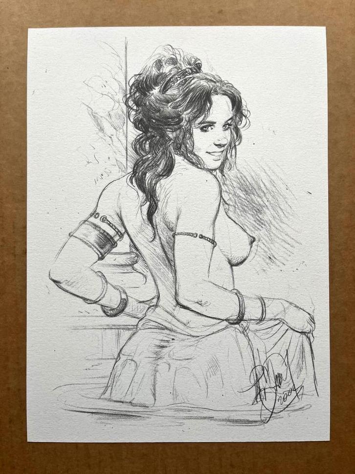 Murena - Illustration - Le bain - Silhouet - Delaby, Boeken, Stripverhalen, Verzenden