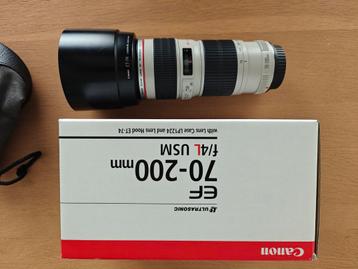 Canon L 70 200 f4 USM., Audio, Tv en Foto, Ophalen, Zo goed als nieuw