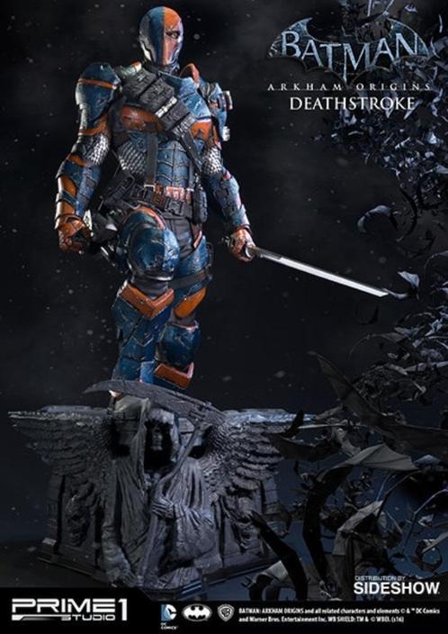 HOT DEAL Sideshow Prime1 Batman Arkham Deathstroke signed, Collections, Cinéma & Télévision, Comme neuf, Film, Enlèvement