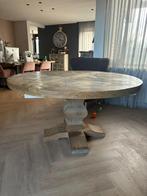 Zware bijzondere ronde eettafel, Huis en Inrichting, Tafels | Eettafels, Ophalen, Zo goed als nieuw