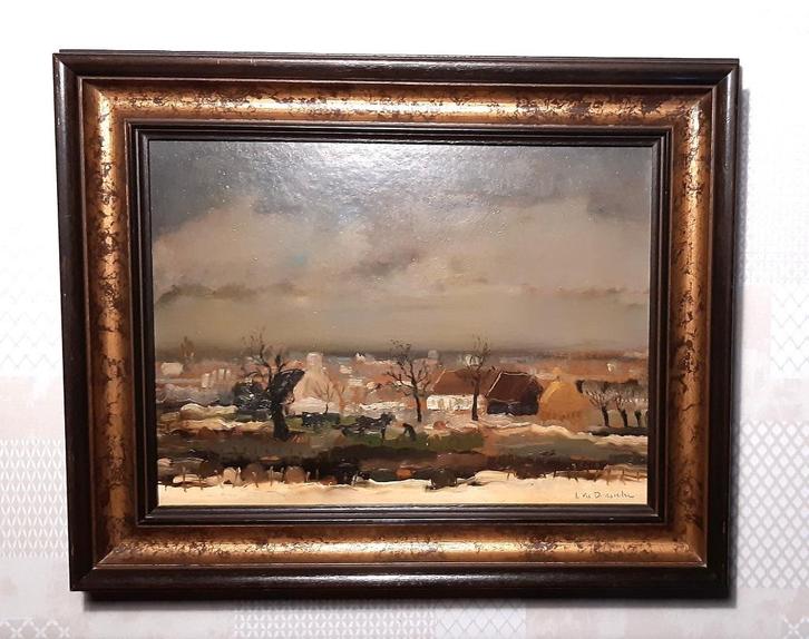 Schilderij Lucien Van Den Driessche (1926-1991), Antiek en Kunst, Kunst | Schilderijen | Klassiek, Ophalen