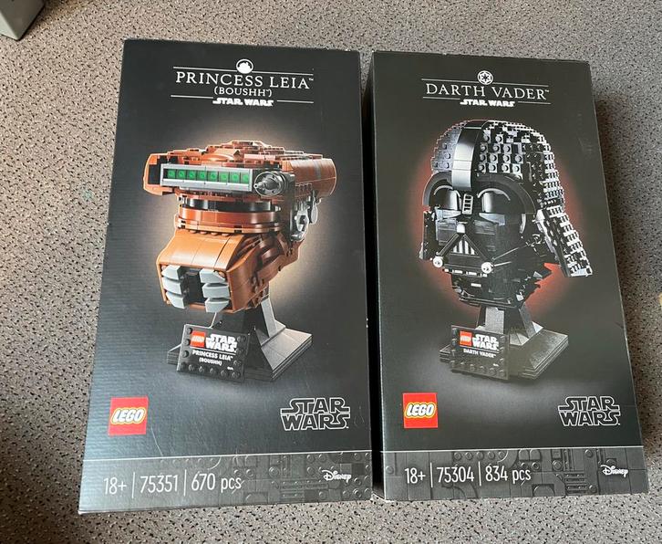 Lego Star wars helmets 75351(retired)&75304 sealed, Kinderen en Baby's, Speelgoed | Duplo en Lego, Nieuw, Lego, Complete set, Ophalen